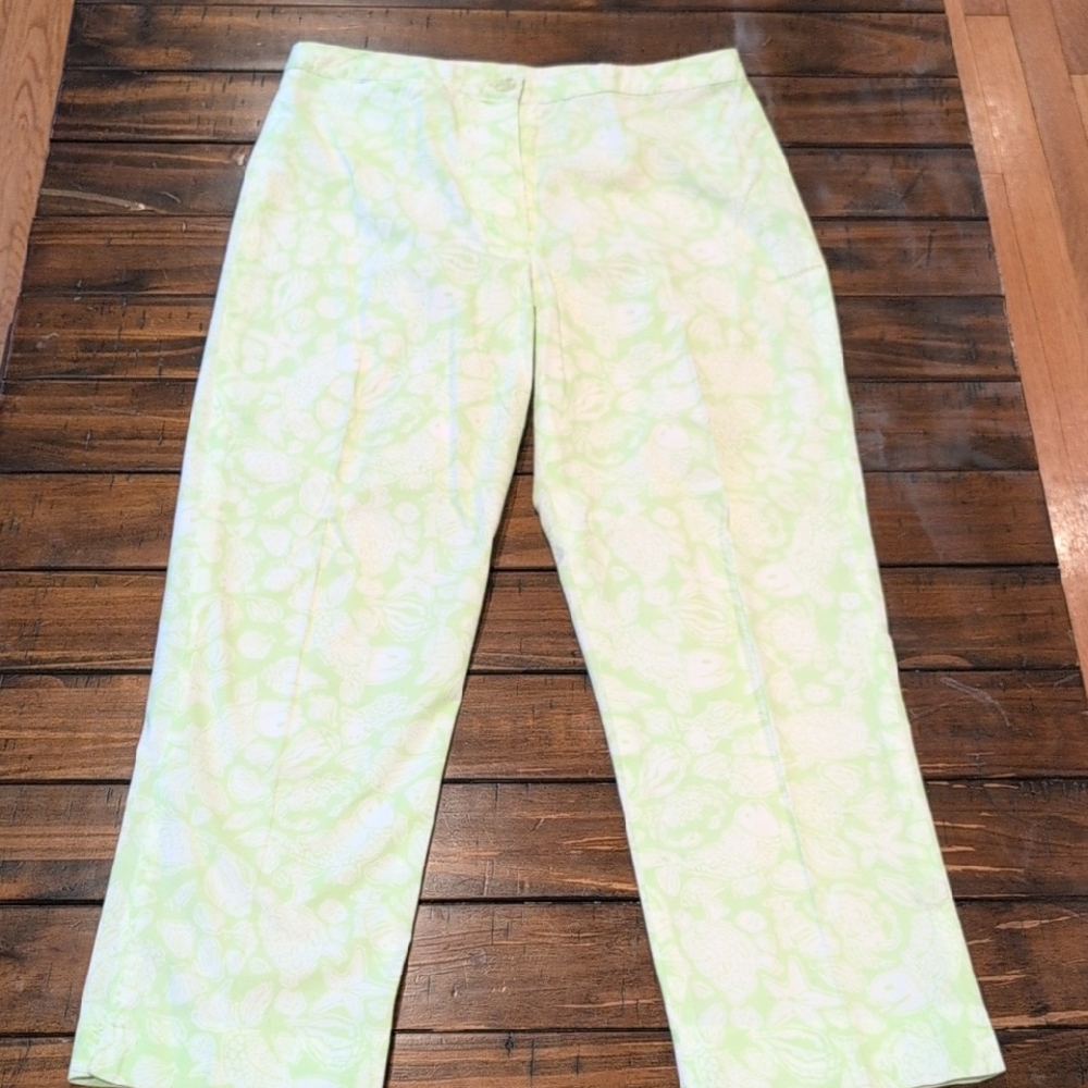 Vintage Lilly Pulitzer Koi Fish Crop/ Ankle Pant